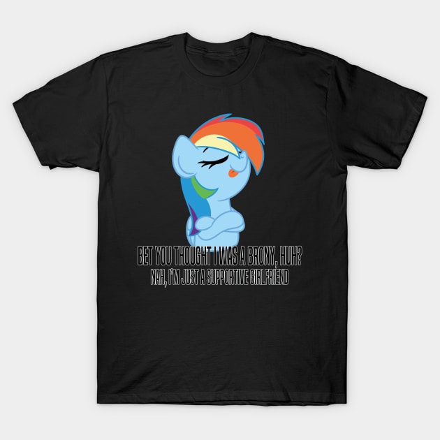 Supportive Girlfriend T-Shirt by LBRCloud